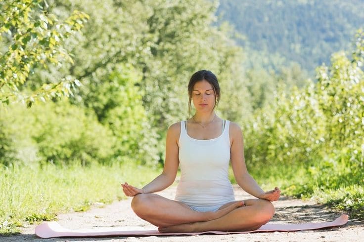 This stance is a type of meditation that helps people become more peaceful and serene.